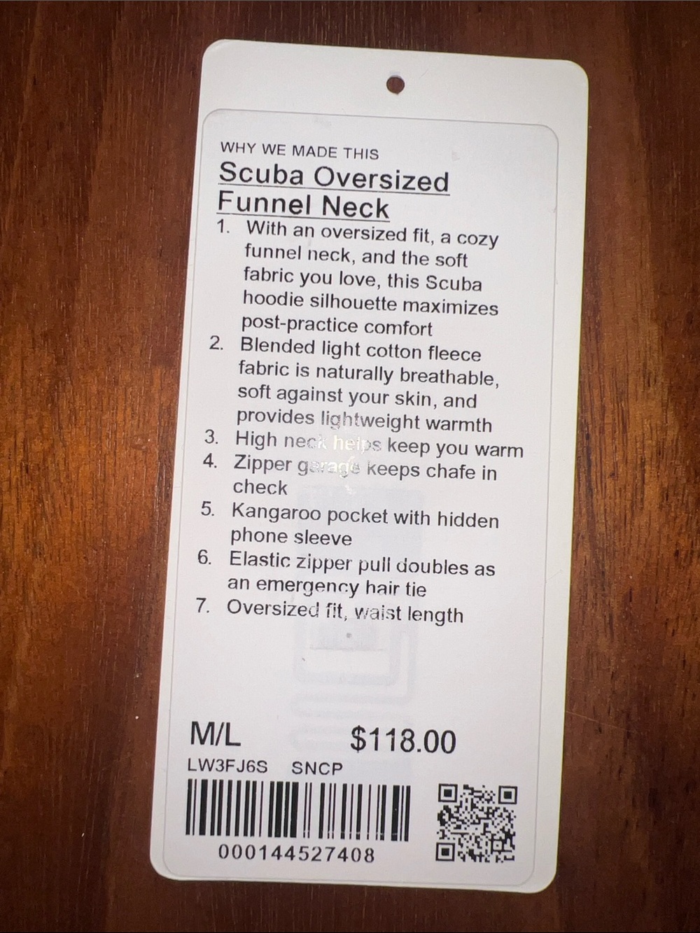 Lululemon Scuba Oversized Funnel Neck Half Zip •M/L • Sonic Pink + Water Bottle - Picture 10 of 10